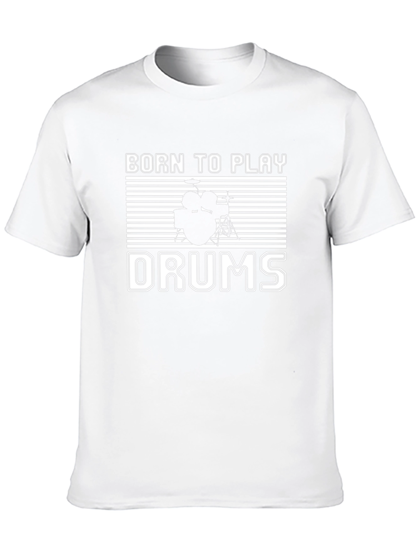Born To Play Drums Black T-Shirt