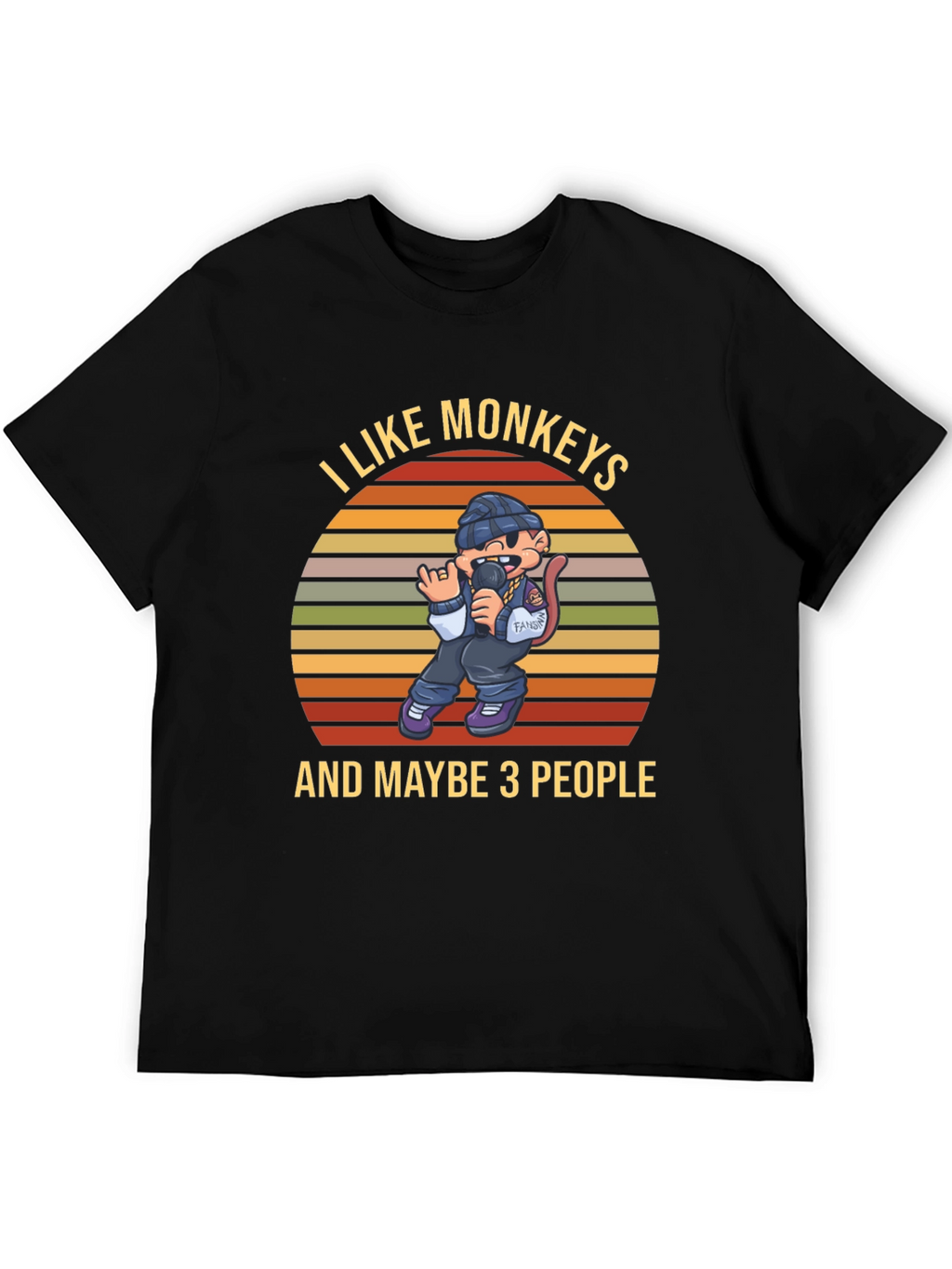 I Like Monkeys T-Shirt Funny Graphic Tee