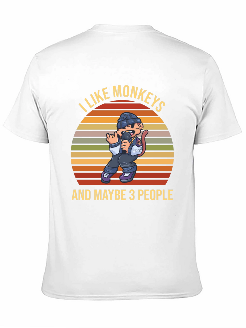 I Like Monkeys T-Shirt Funny Graphic Tee