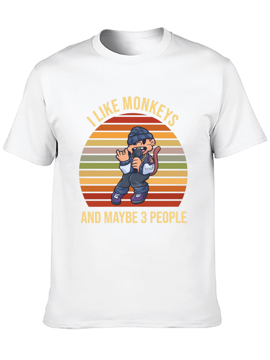 I Like Monkeys T-Shirt Funny Graphic Tee