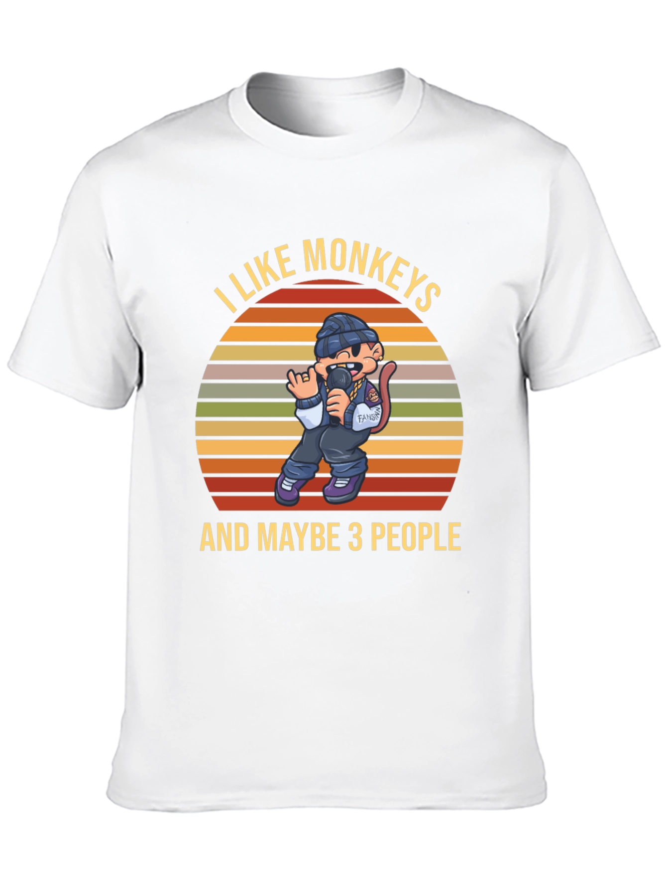 I Like Monkeys T-Shirt Funny Graphic Tee