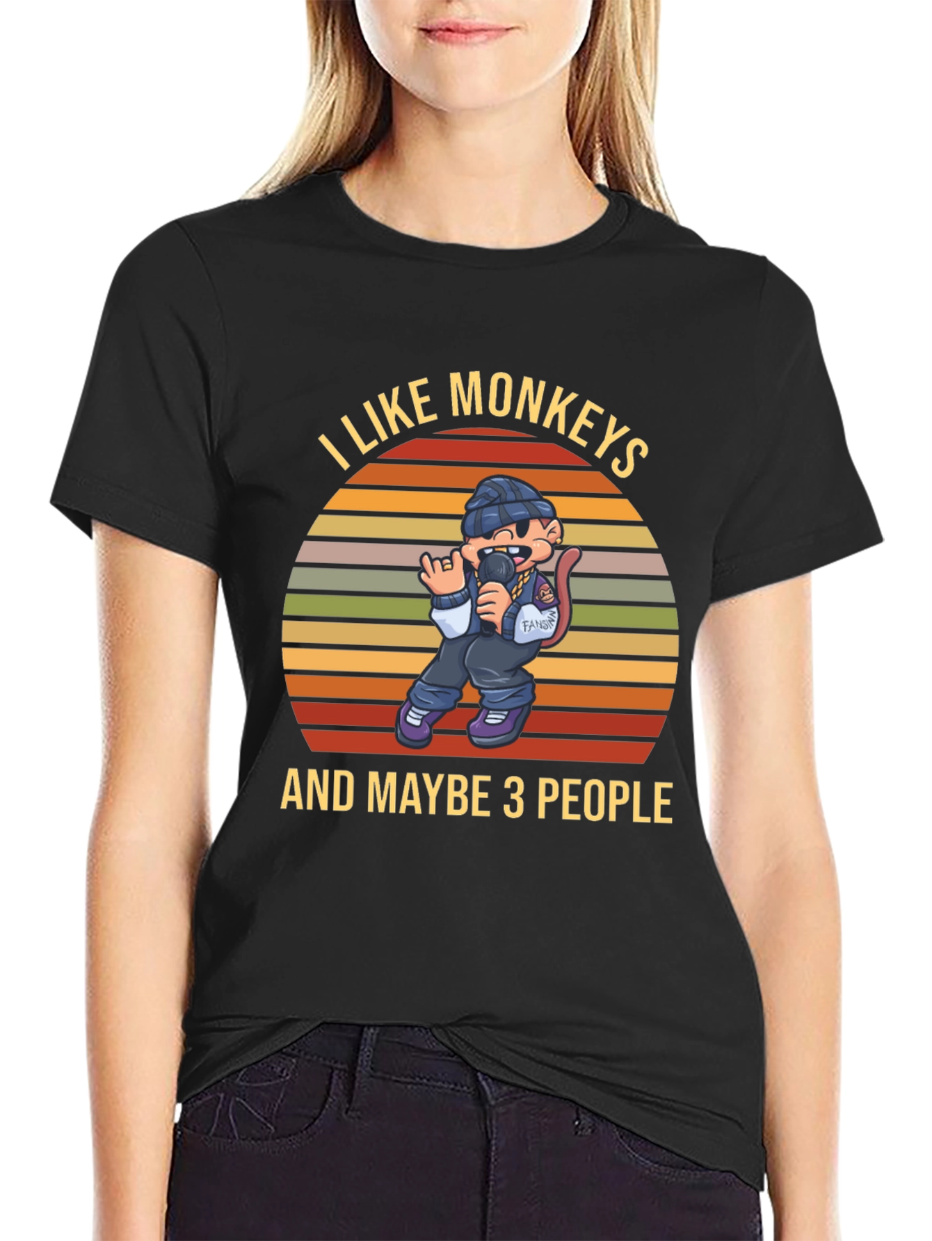I Like Monkeys T-Shirt Funny Graphic Tee