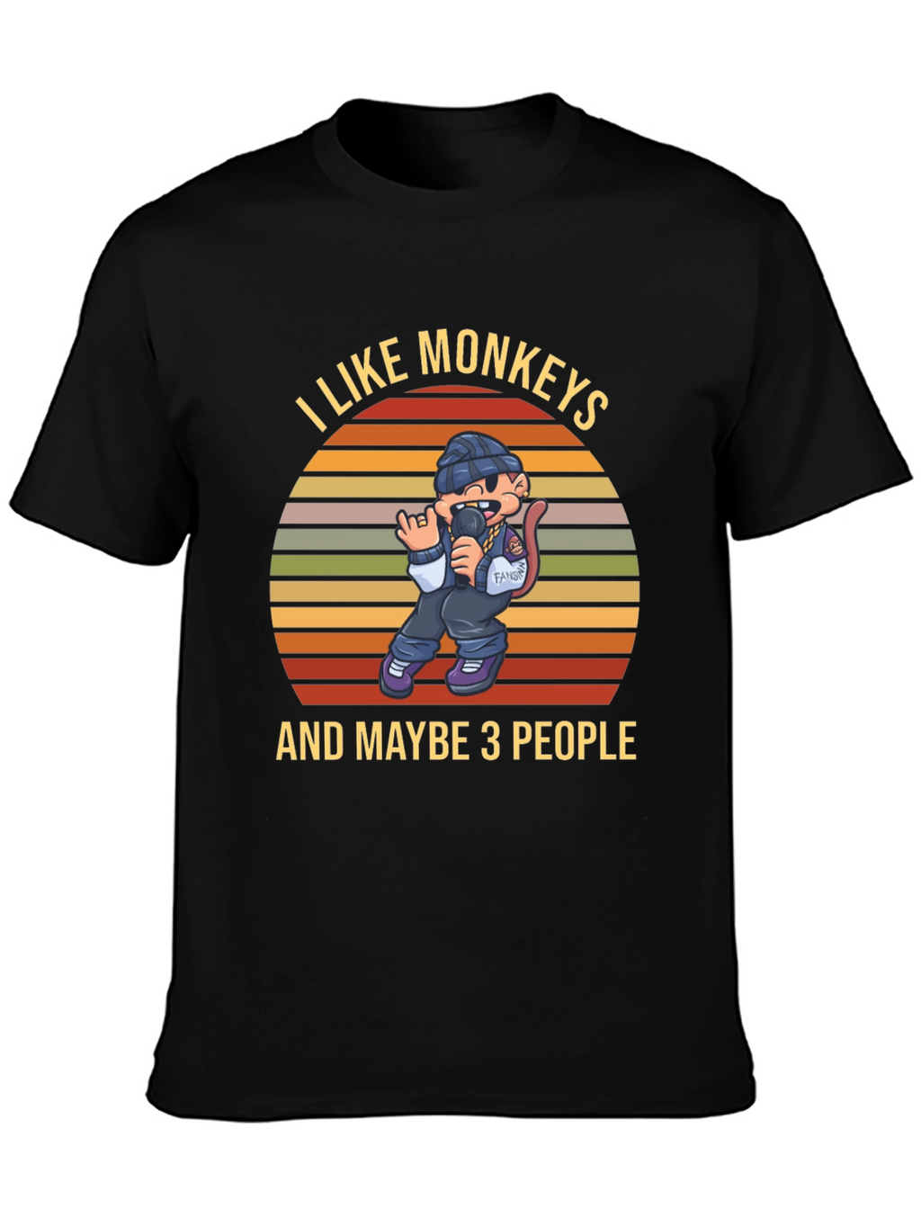 I Like Monkeys T-Shirt Funny Graphic Tee