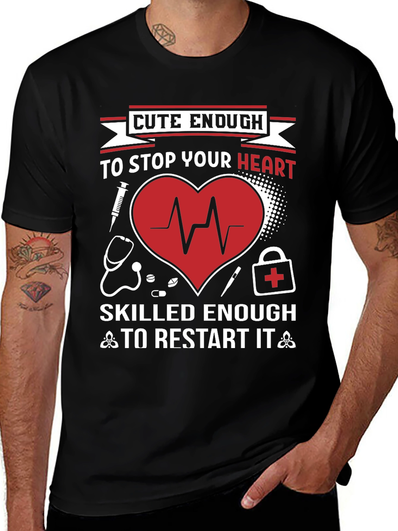 Cute Enough Heart Restart T-Shirt