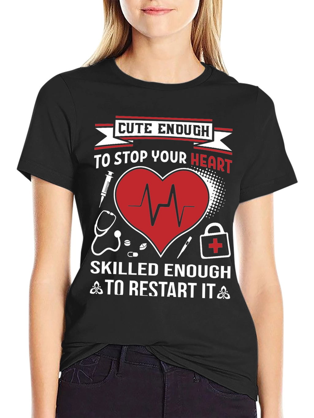 Cute Enough Heart Restart T-Shirt