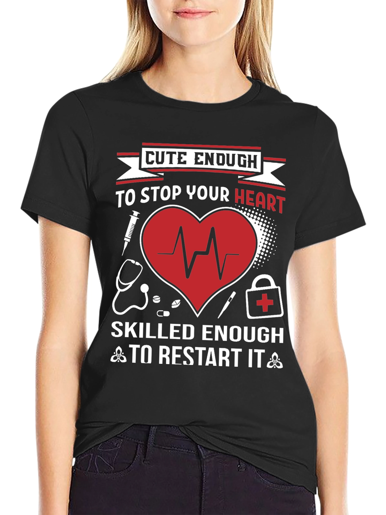 Cute Enough Heart Restart T-Shirt