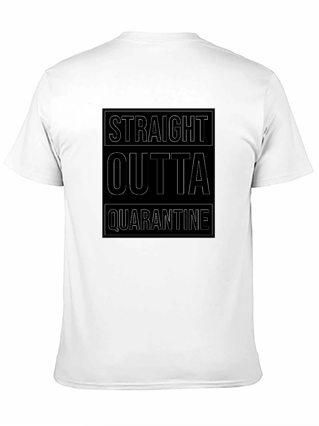 Straight Outta Quarantine Black T-Shirt