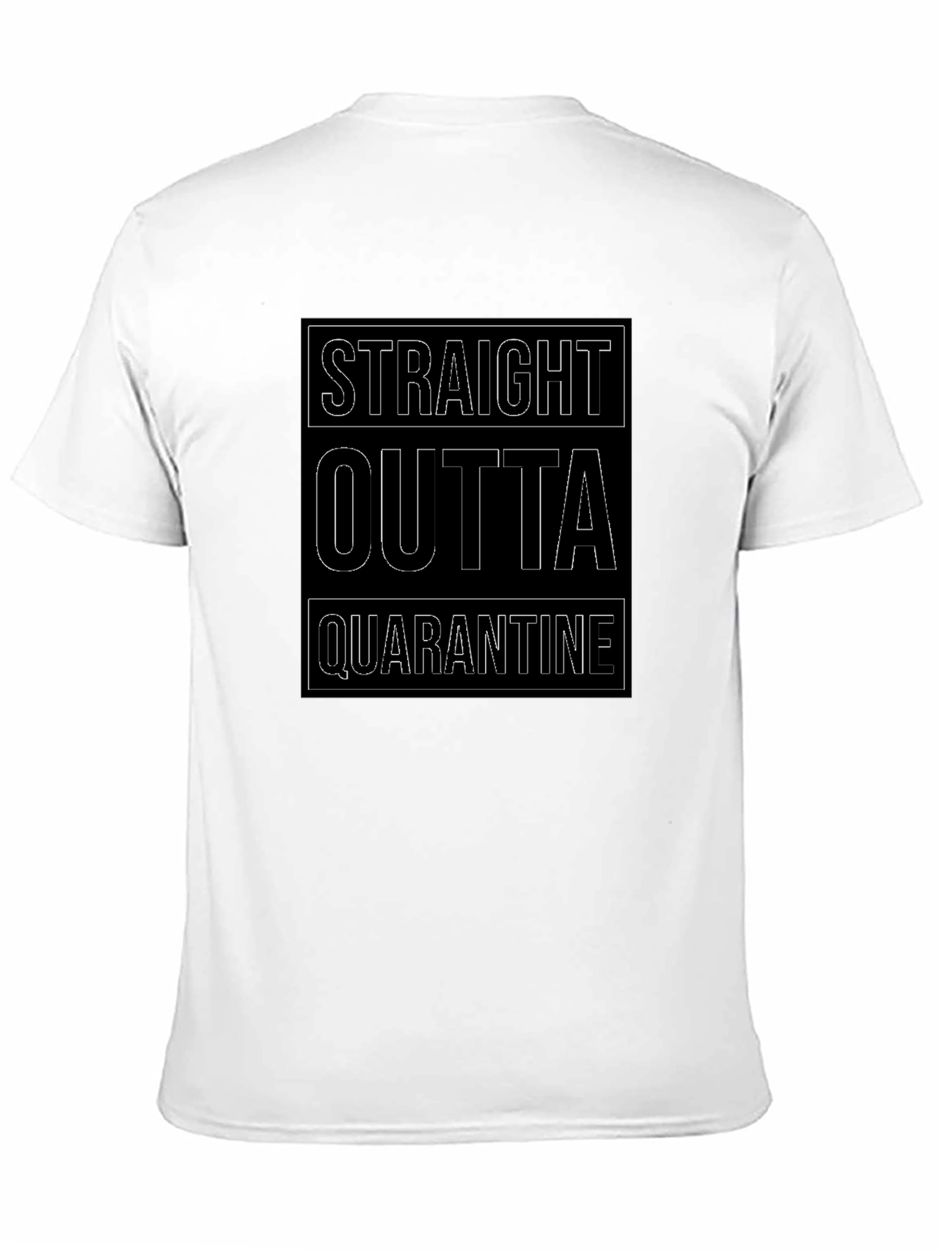 Straight Outta Quarantine Black T-Shirt