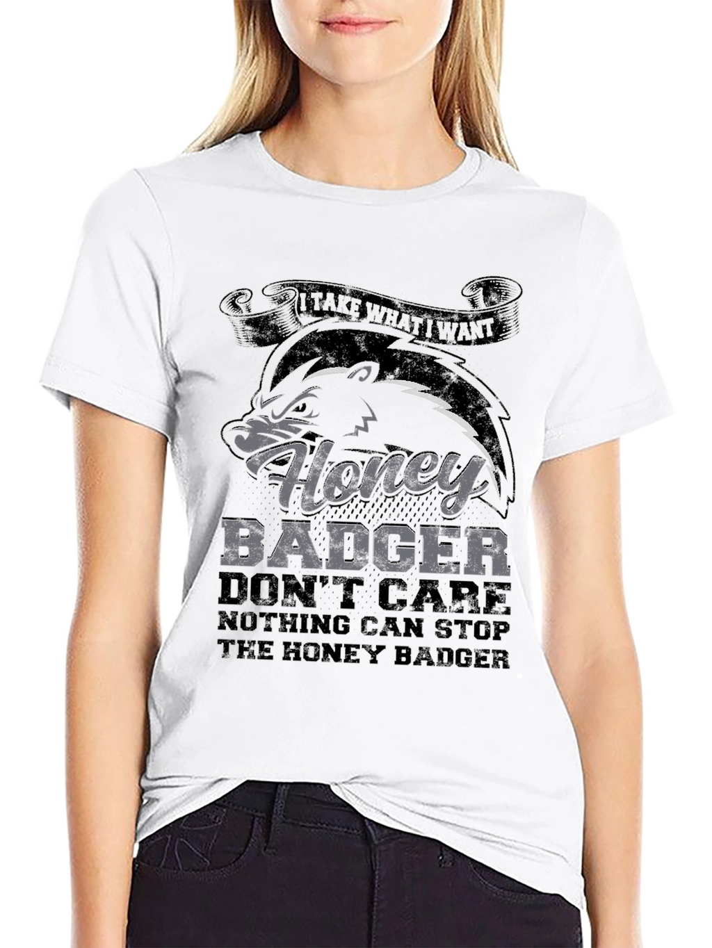 Honey Badger T-Shirt - Dont Care