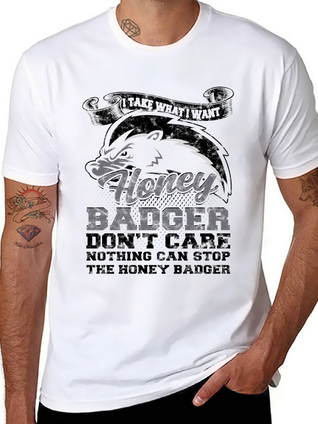 Honey Badger T-Shirt - Dont Care