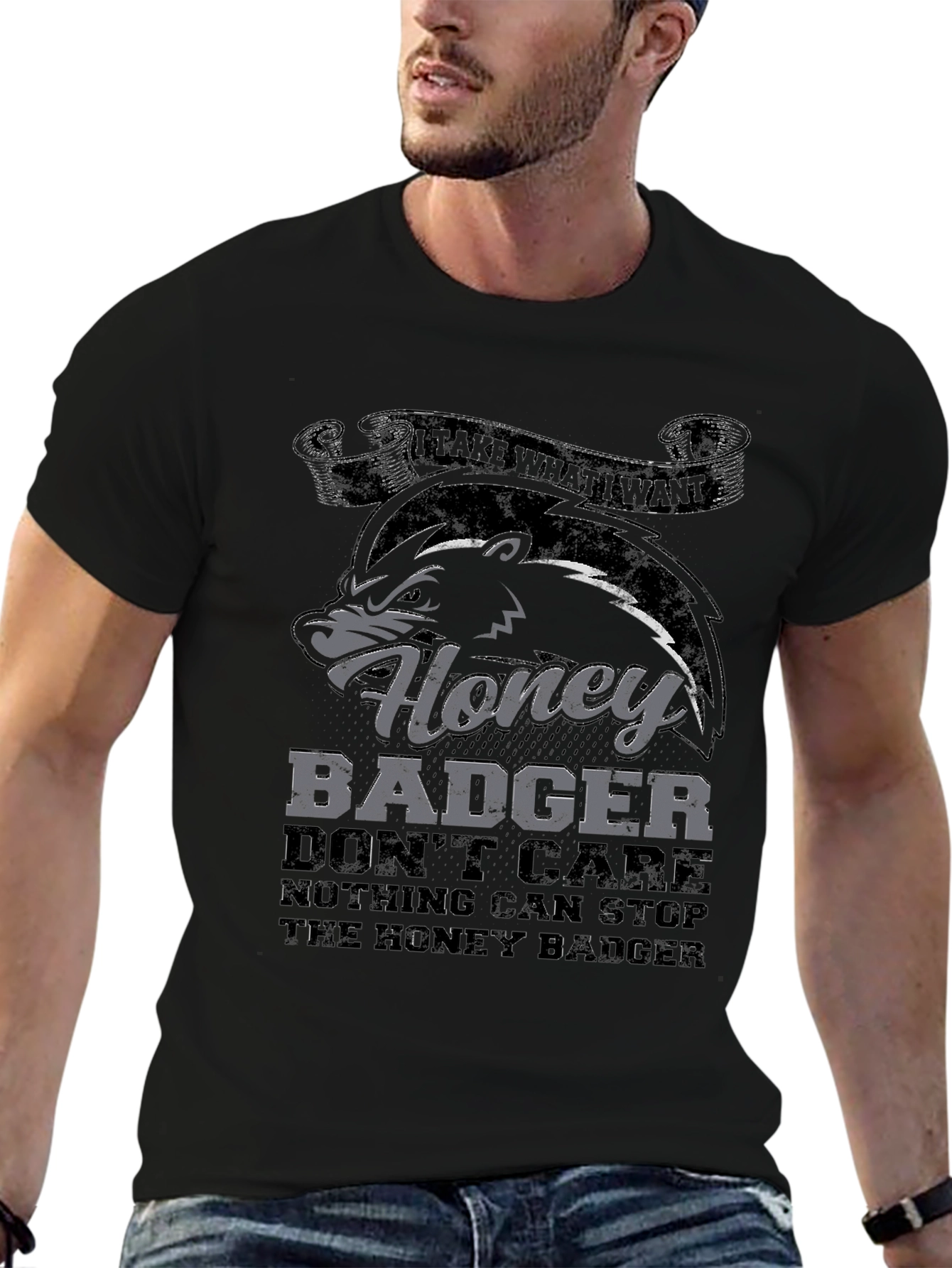Honey Badger T-Shirt - Dont Care
