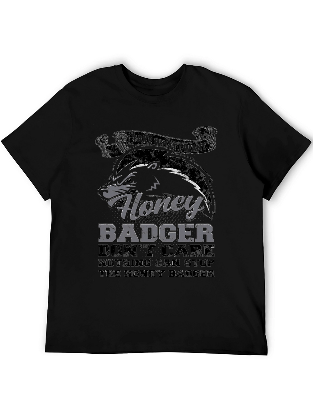 Honey Badger T-Shirt - Dont Care