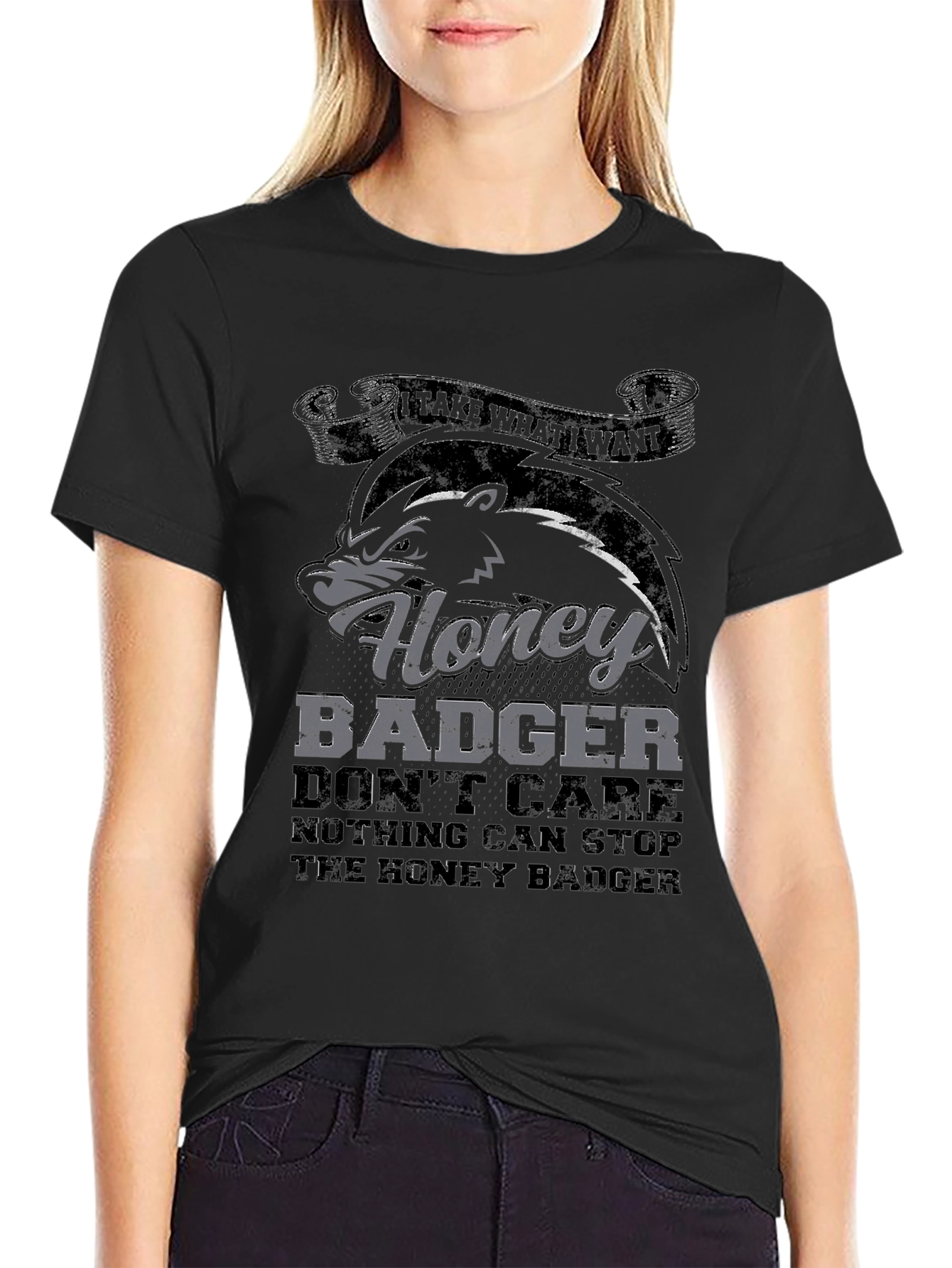 Honey Badger T-Shirt - Dont Care