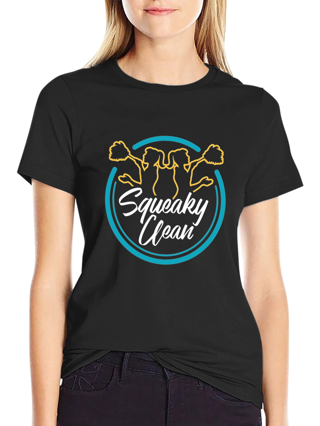 Squeaky Clean Cheerleader Graphic Tee