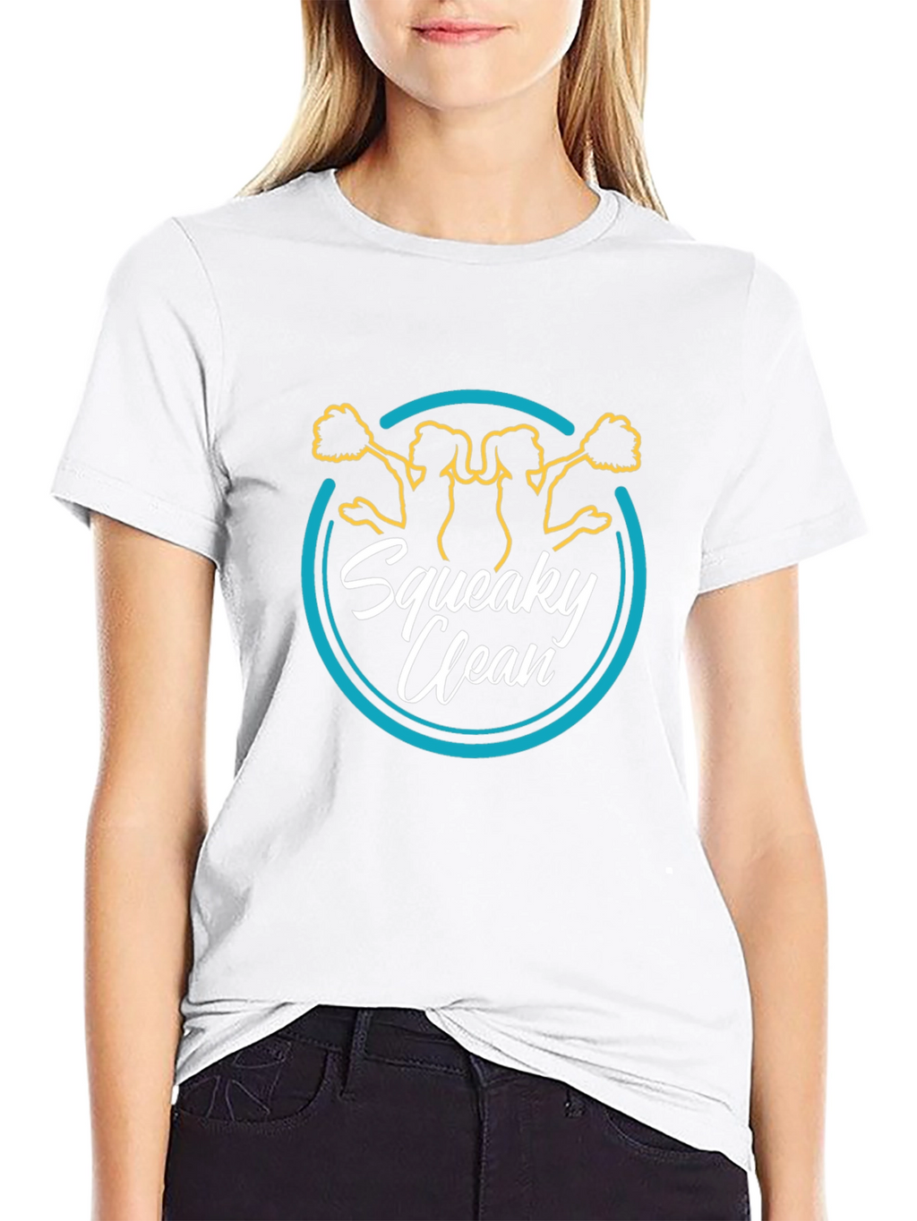 Squeaky Clean Cheerleader Graphic Tee