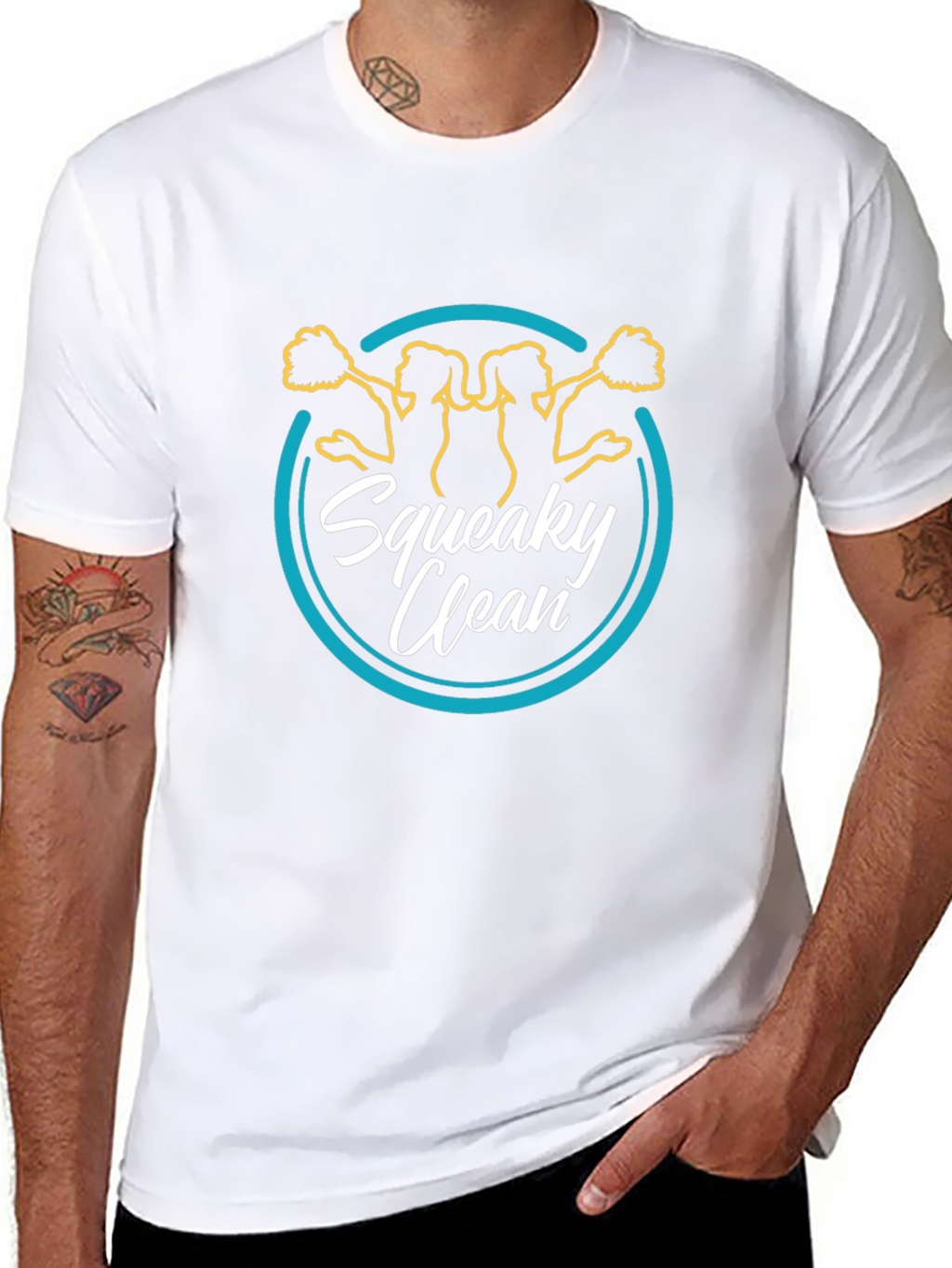 Squeaky Clean Cheerleader Graphic Tee