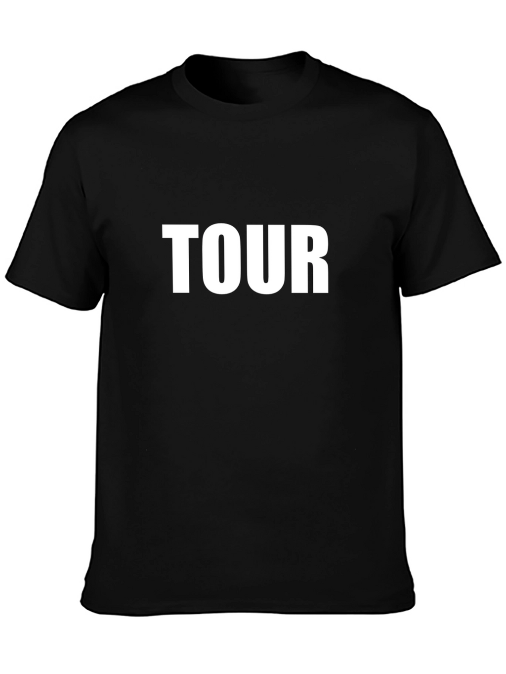 TOUR Graphic Print Mens Black T-Shirt