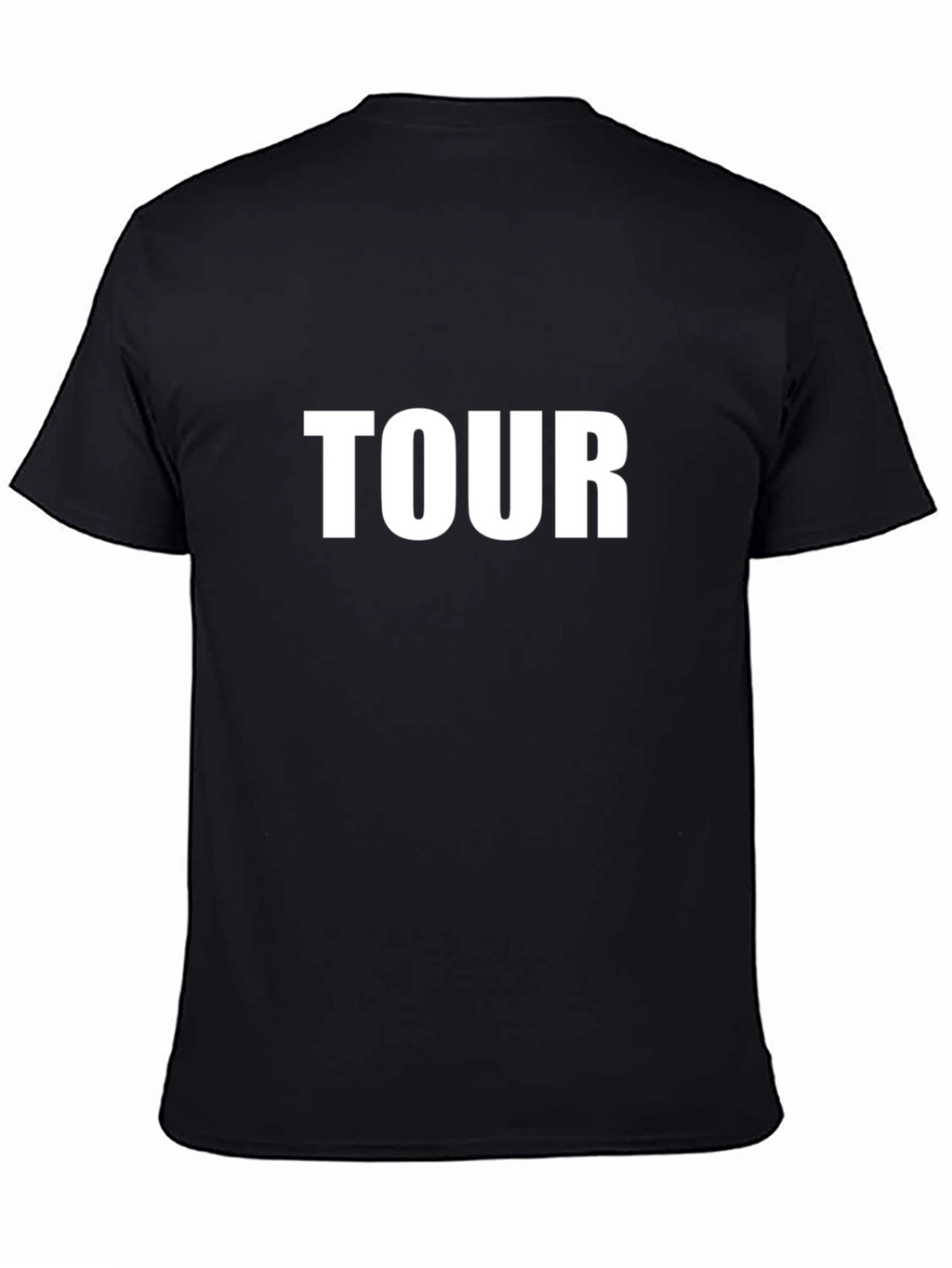 TOUR Graphic Print Mens Black T-Shirt