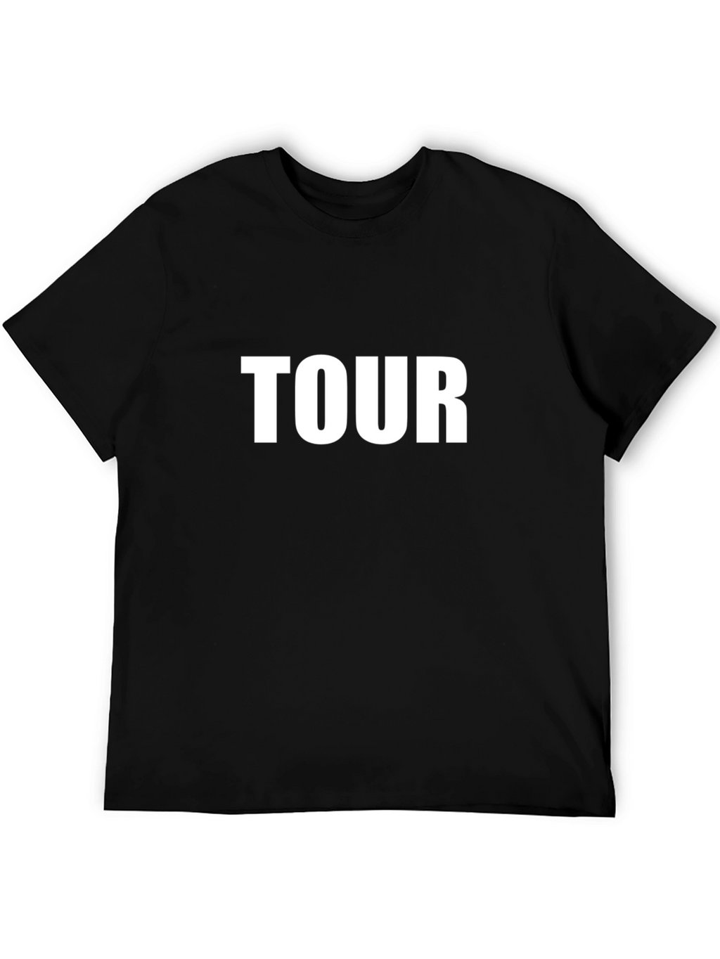 TOUR Graphic Print Mens Black T-Shirt
