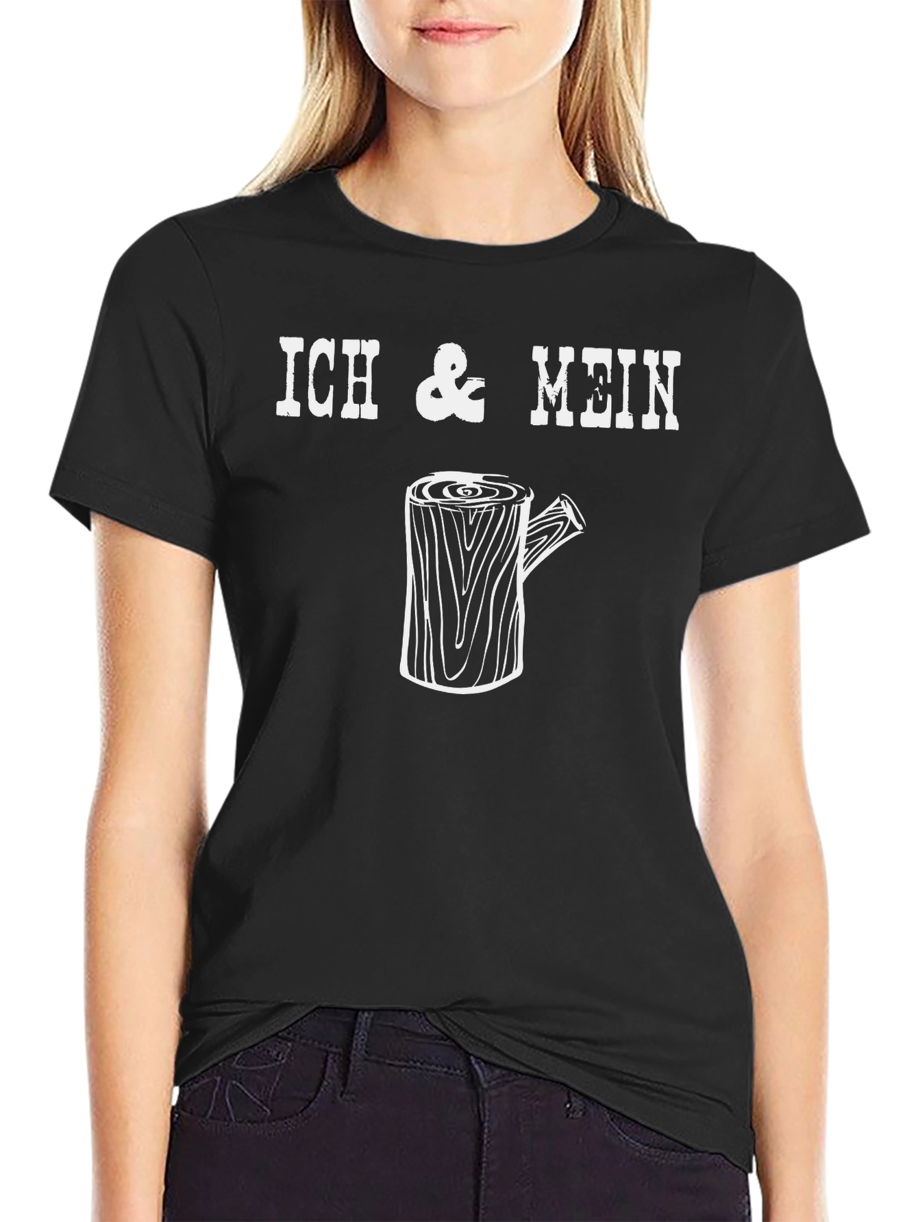 Ich & Mein Holz T-Shirt - Lumberjack Tree Stump Tee