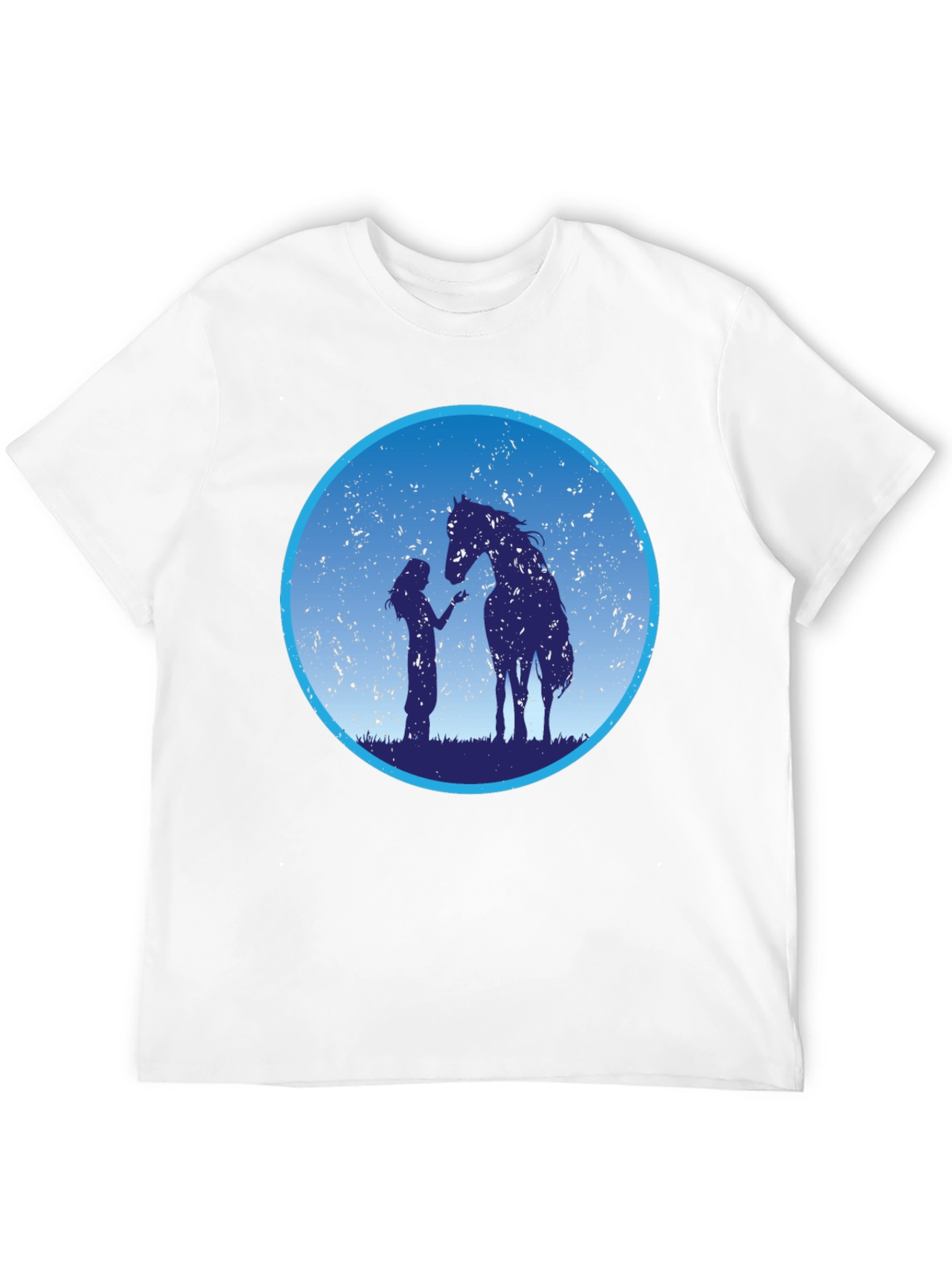 Horse & Girl Graphic Tee - Silhouette Design