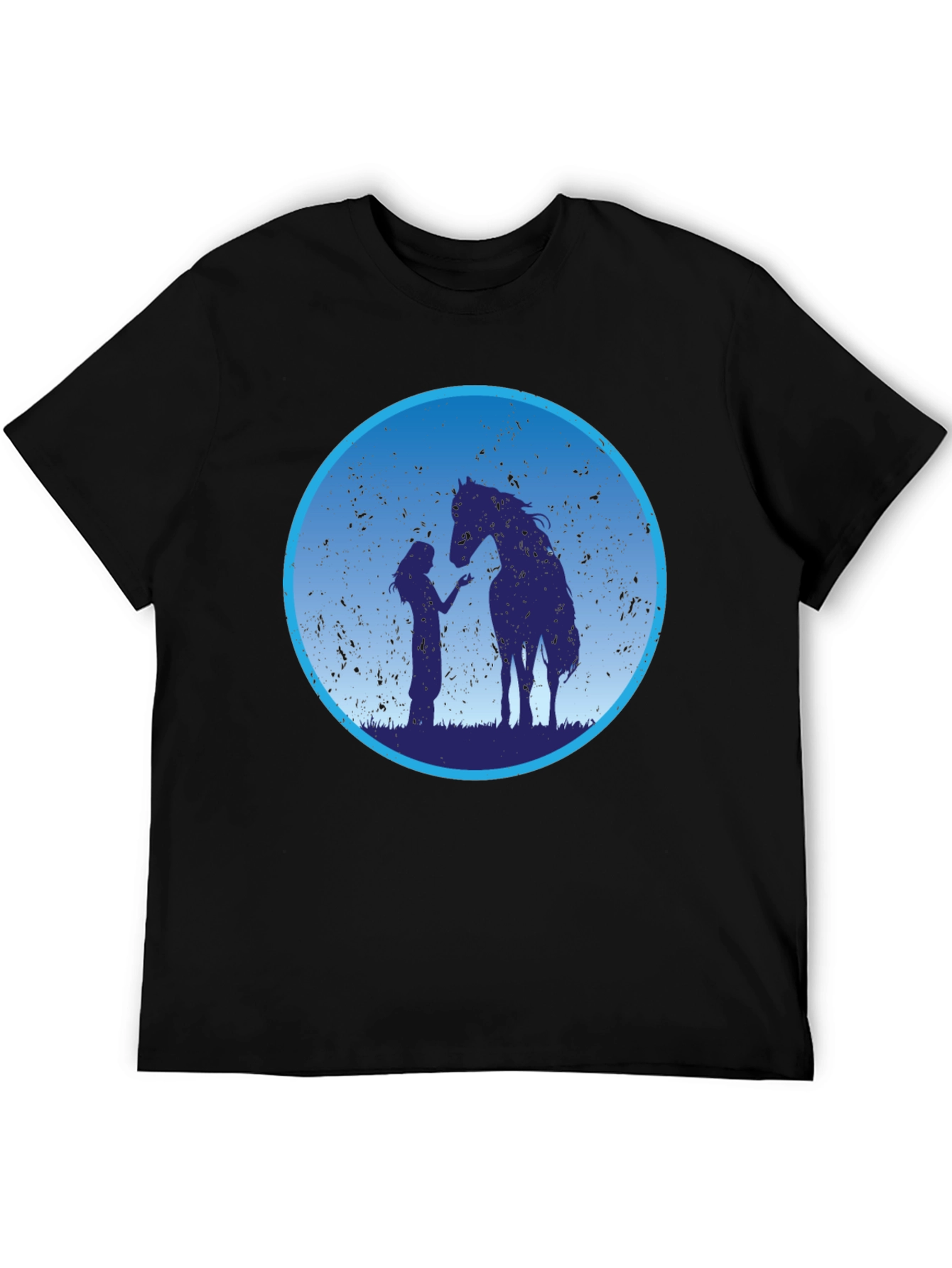 Horse & Girl Graphic Tee - Silhouette Design