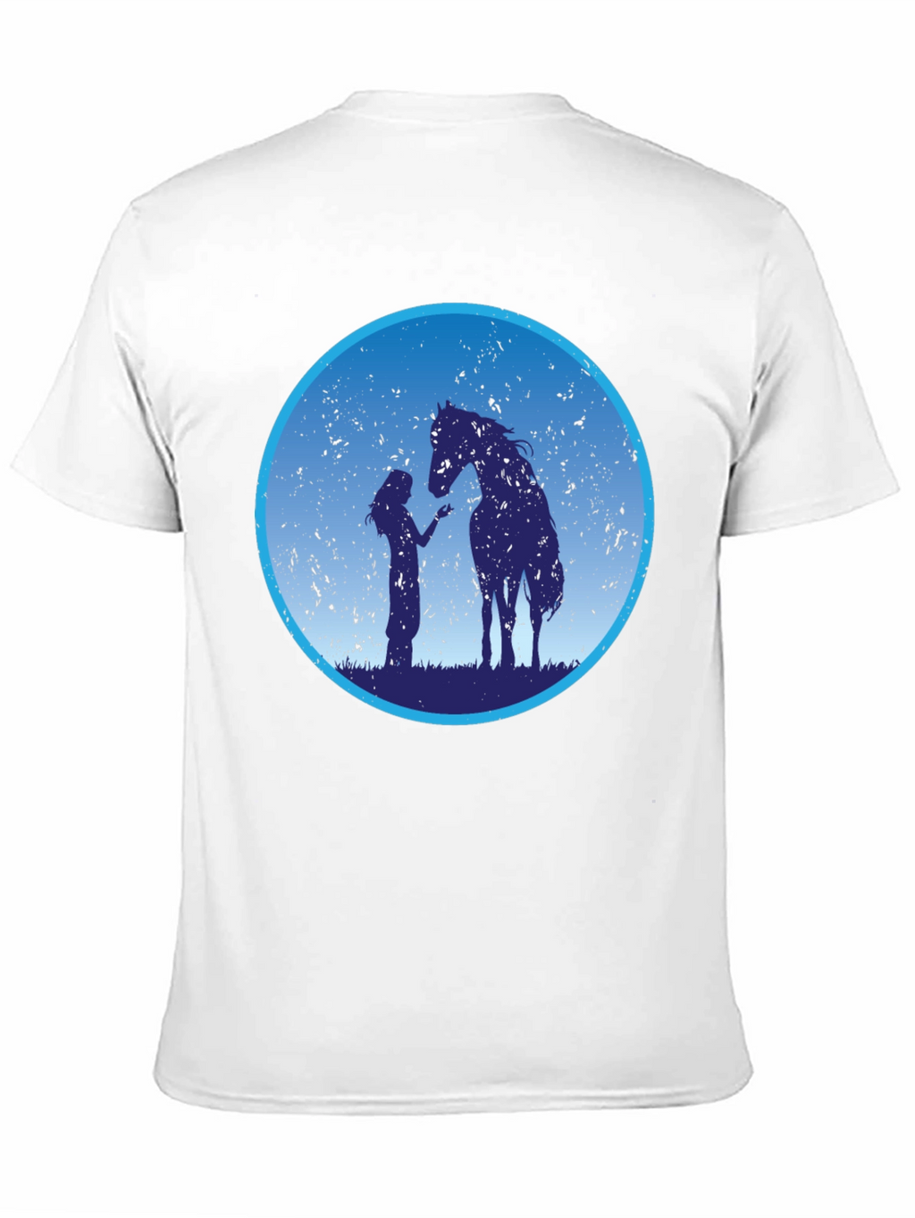 Horse & Girl Graphic Tee - Silhouette Design