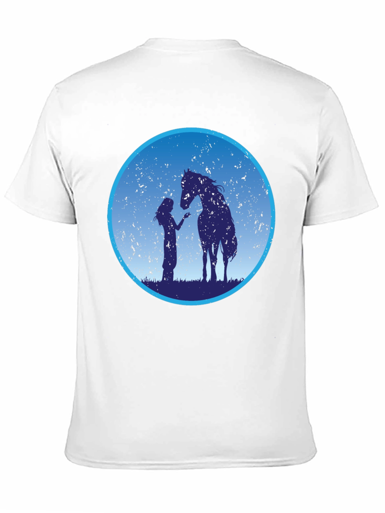 Horse & Girl Graphic Tee - Silhouette Design