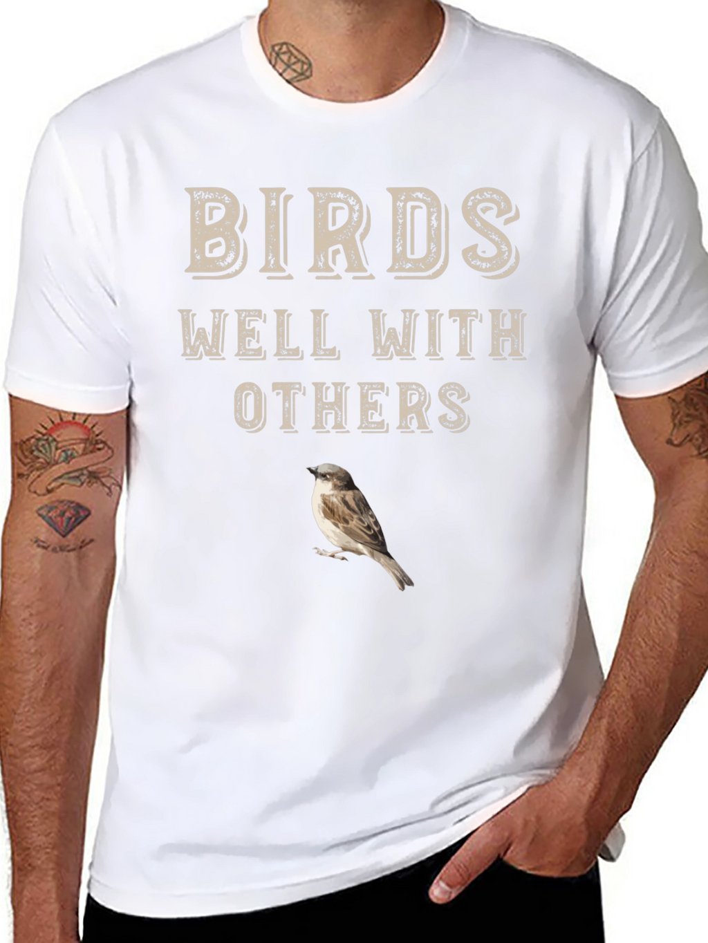 Birds Well With Others Graphic Tee