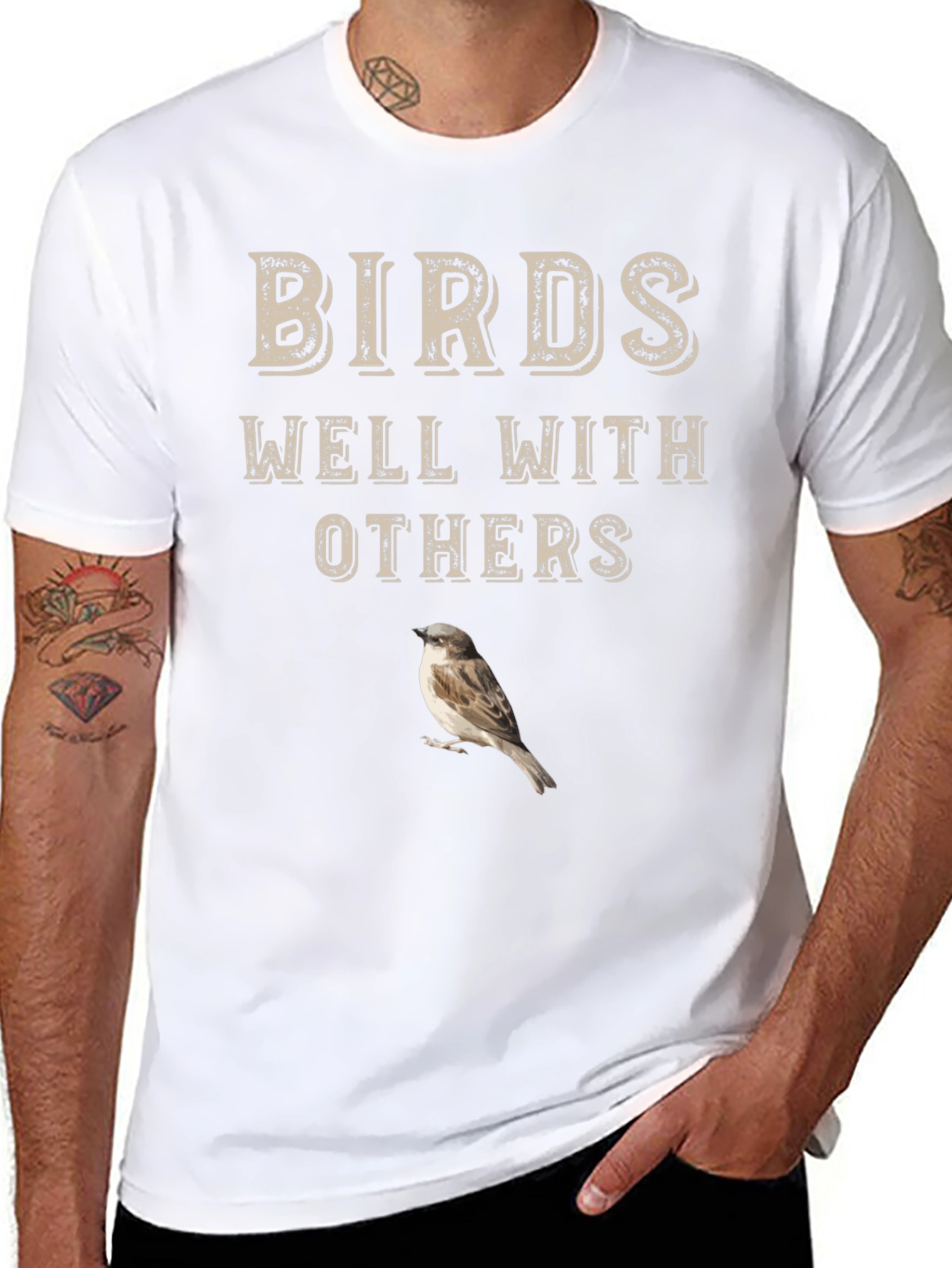 Birds Well With Others Graphic Tee