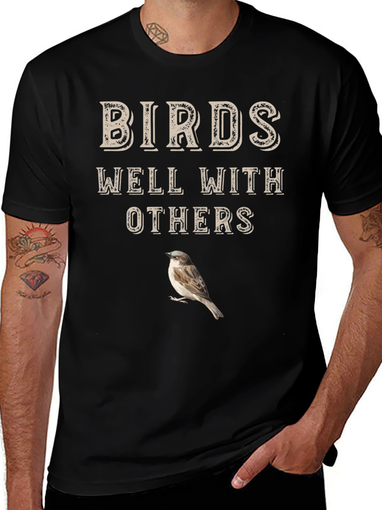 Birds Well With Others Graphic Tee