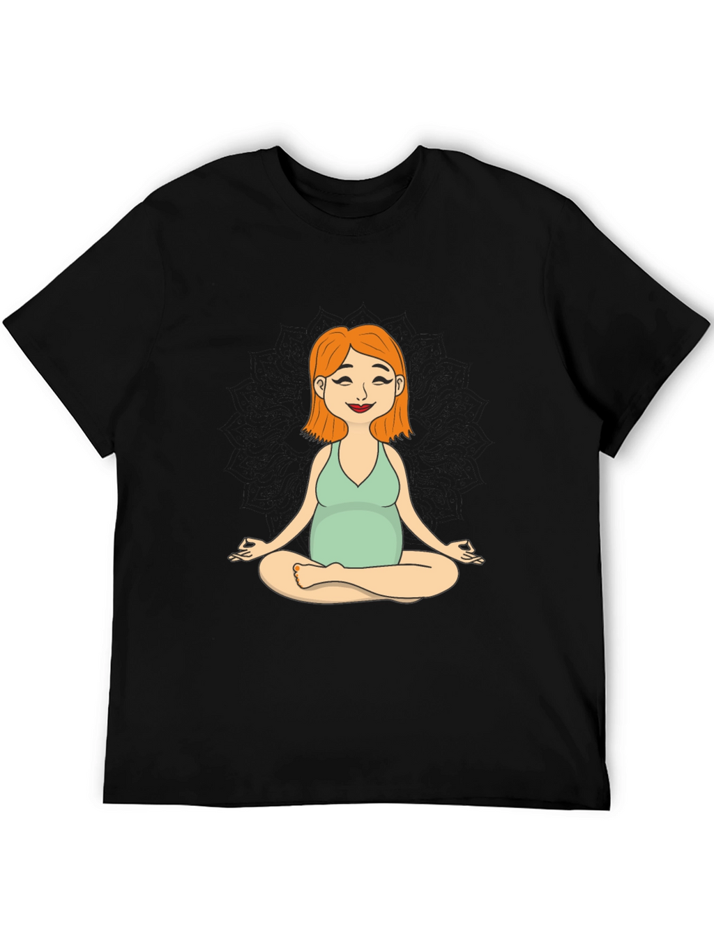 Maternity Yoga Meditation Tee - Soft Cotton Comfort