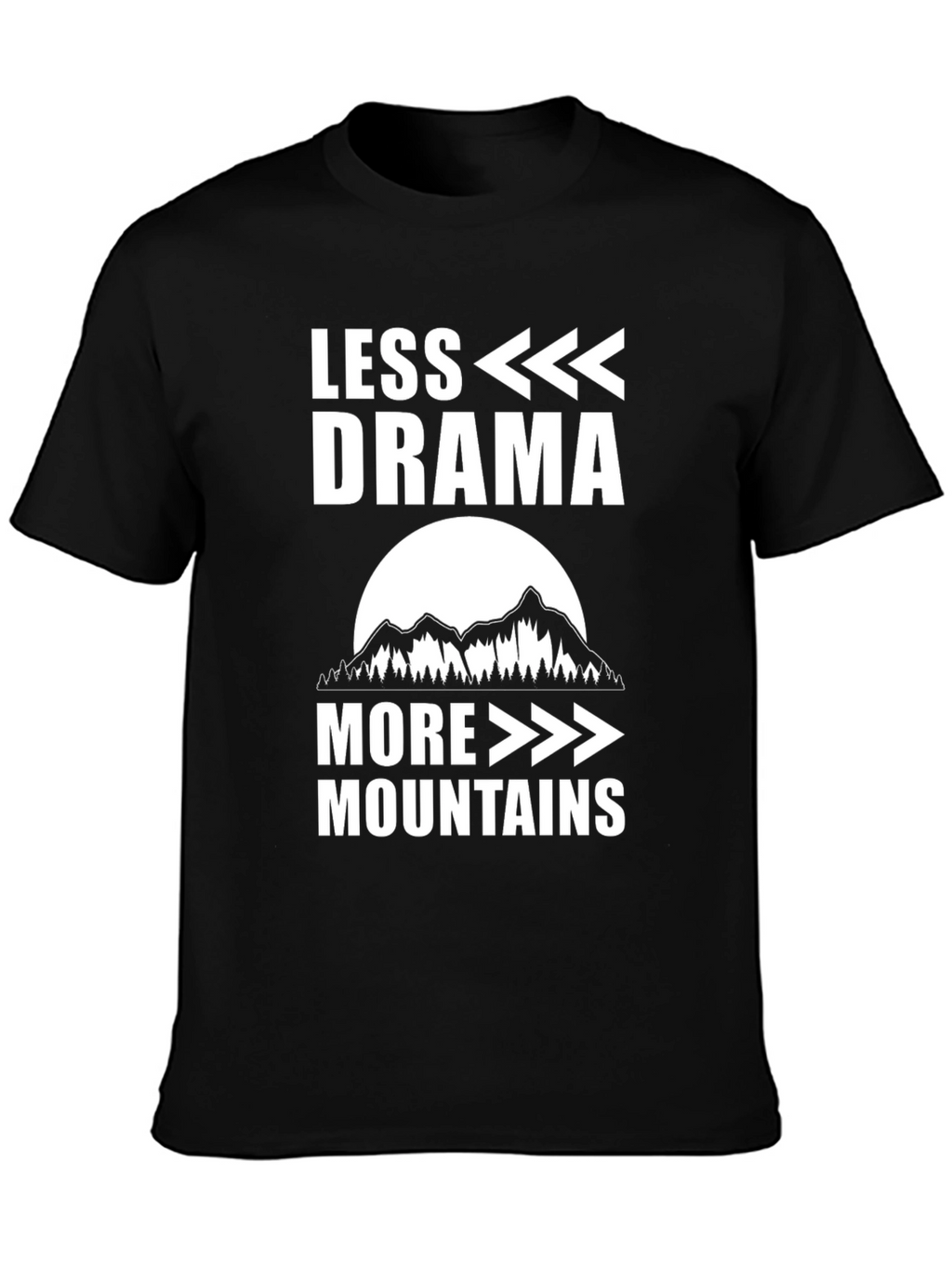 Less Drama More Mountains Graphic Tee