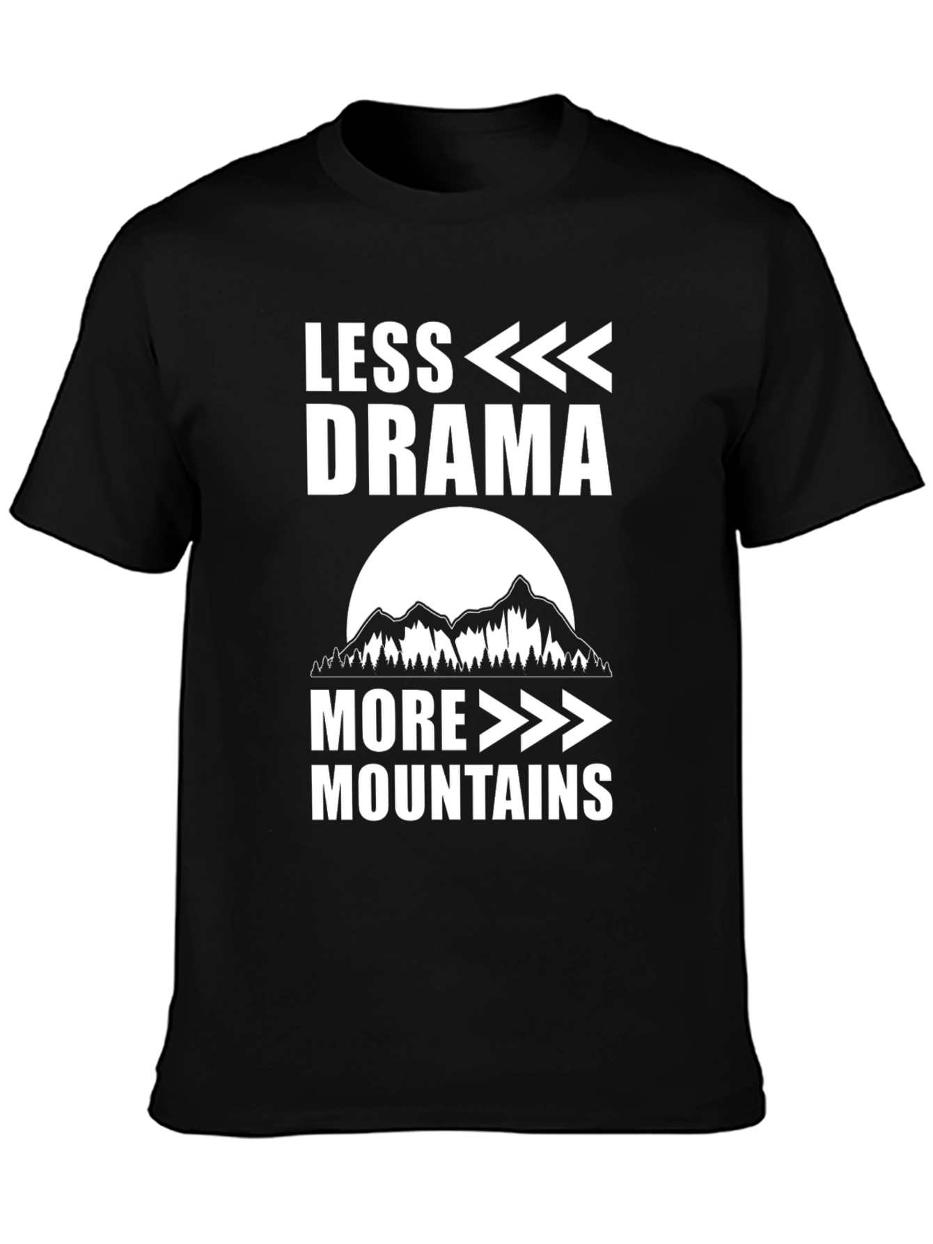 Less Drama More Mountains Graphic Tee