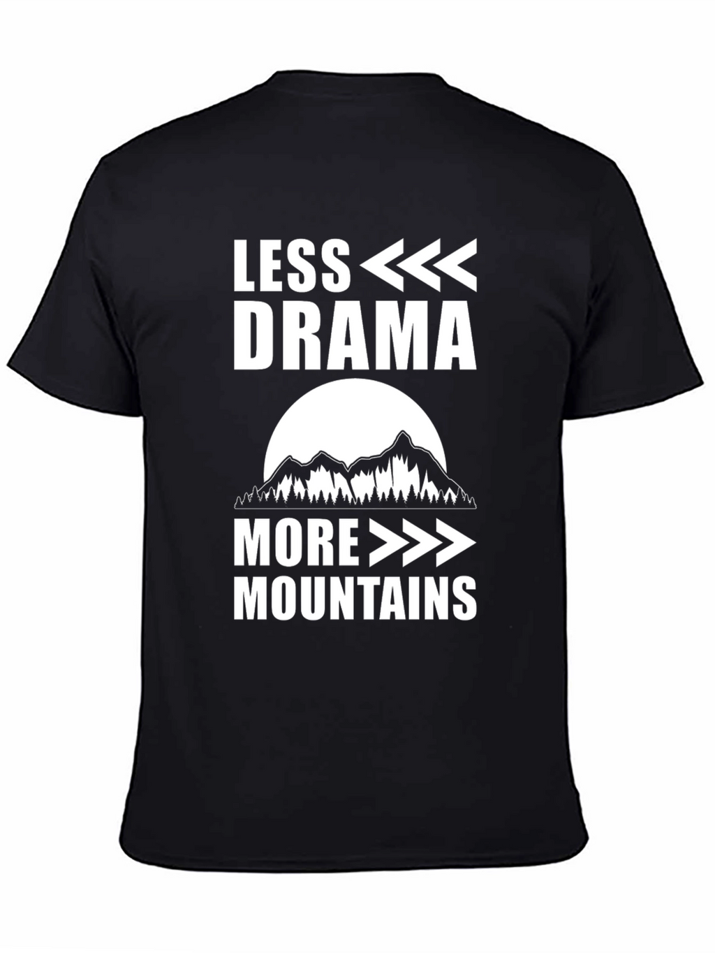 Less Drama More Mountains Graphic Tee