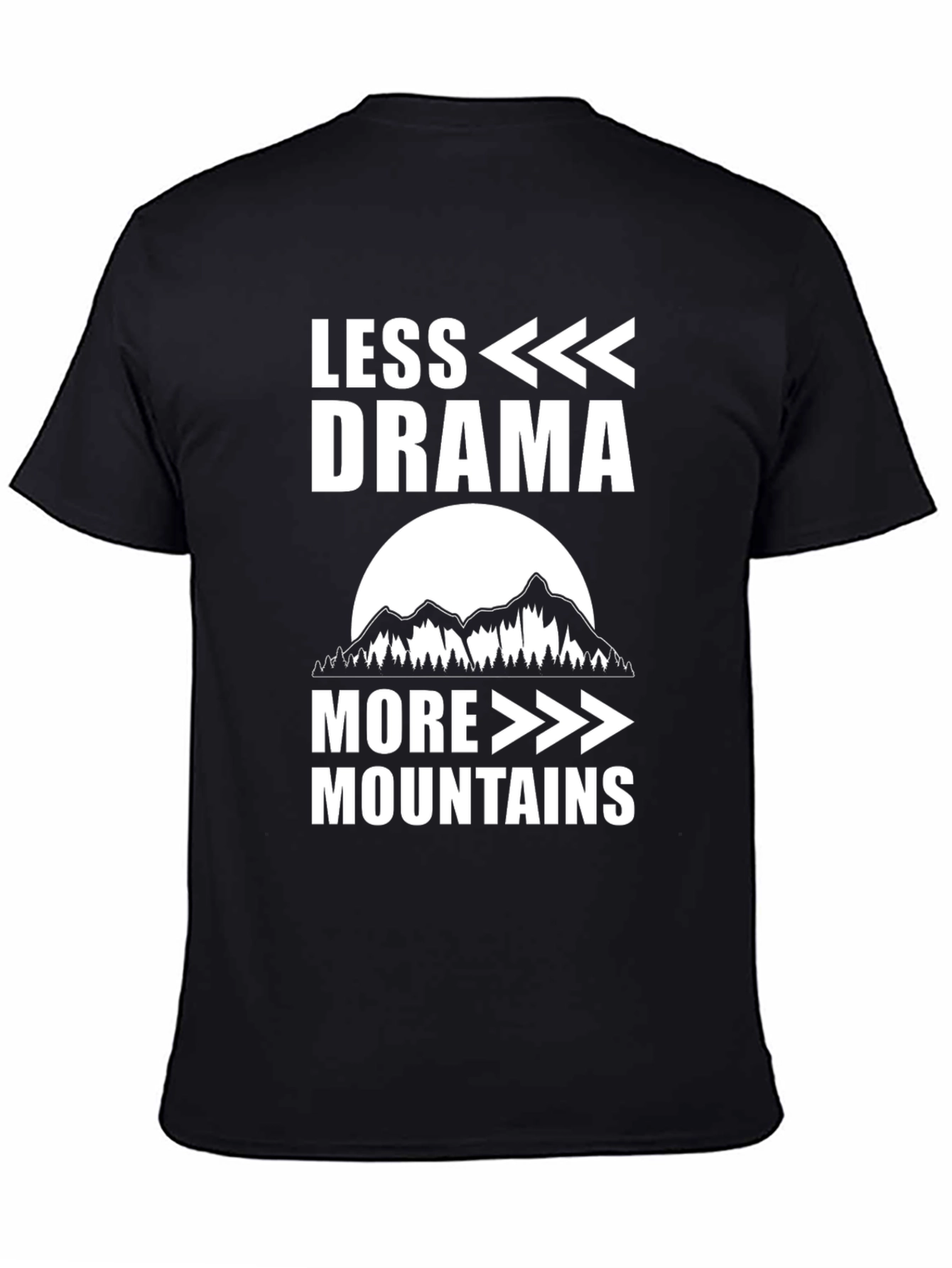 Less Drama More Mountains Graphic Tee