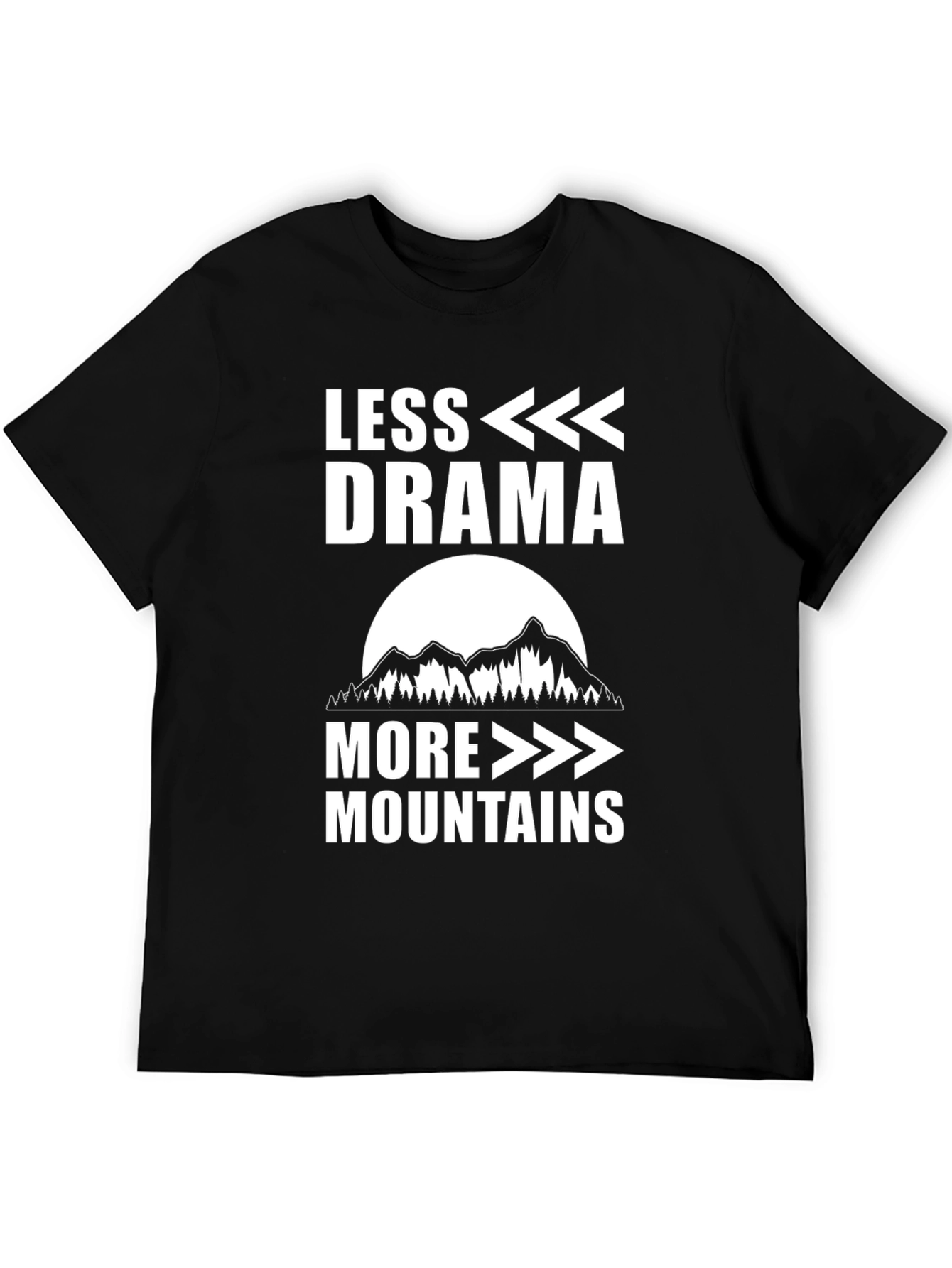 Less Drama More Mountains Graphic Tee