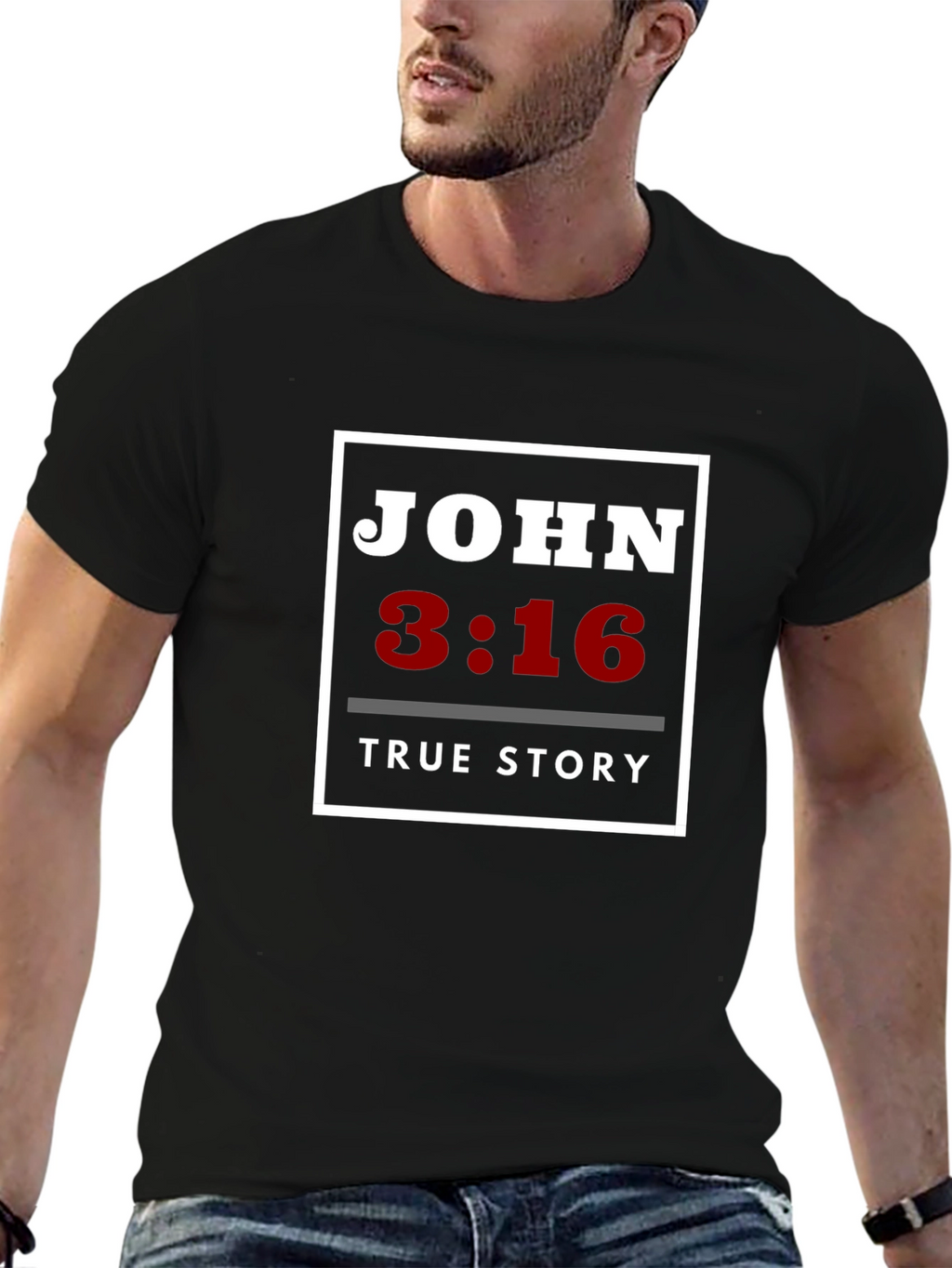 John 3:16 True Story T-Shirt Christian Faith Tee