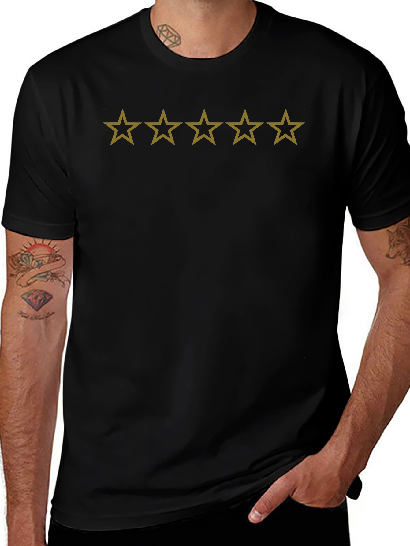 Five Star Black T-Shirt