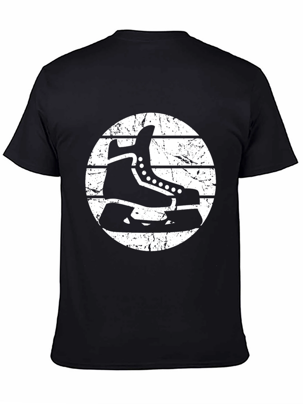 Hockey Skate Graphic T-Shirt - Retro Style