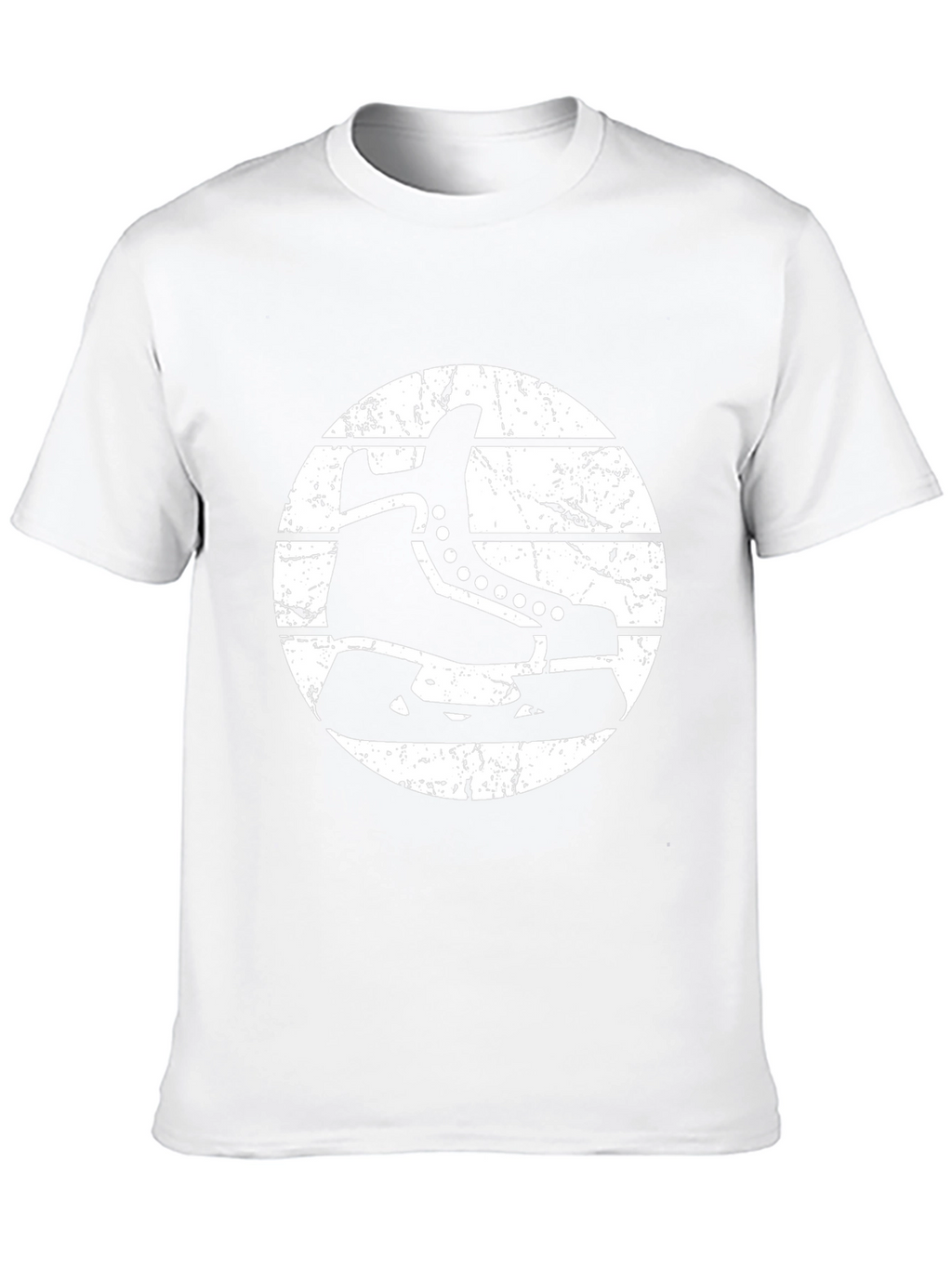 Hockey Skate Graphic T-Shirt - Retro Style
