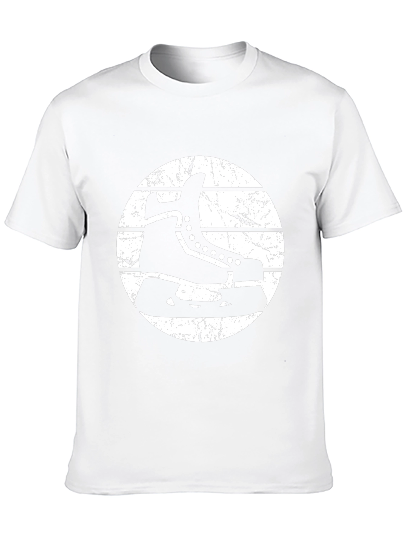 Hockey Skate Graphic T-Shirt - Retro Style