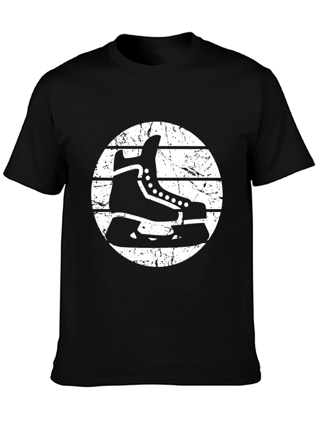Hockey Skate Graphic T-Shirt - Retro Style