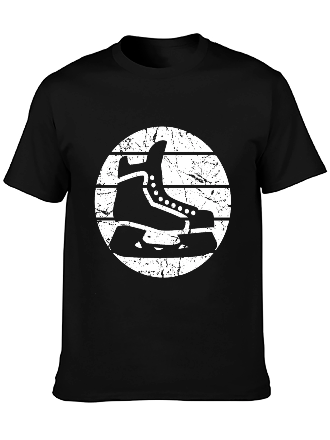 Hockey Skate Graphic T-Shirt - Retro Style
