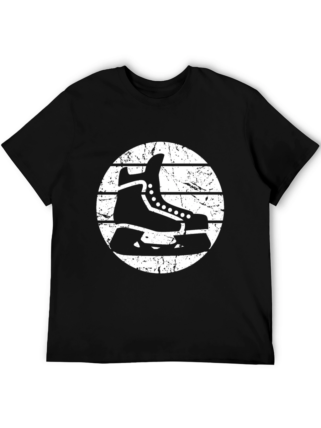 Hockey Skate Graphic T-Shirt - Retro Style