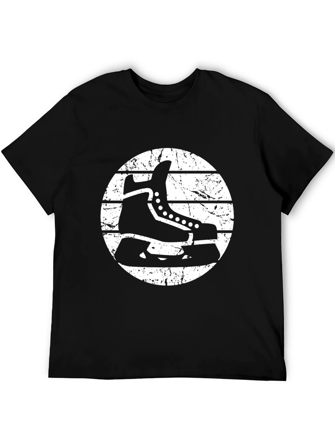 Hockey Skate Graphic T-Shirt - Retro Style