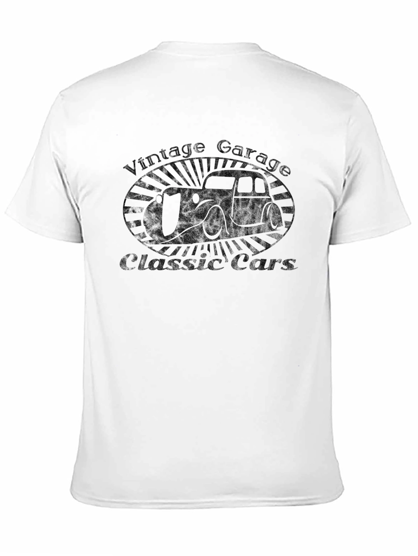Vintage Garage Classic Cars Black T-Shirt
