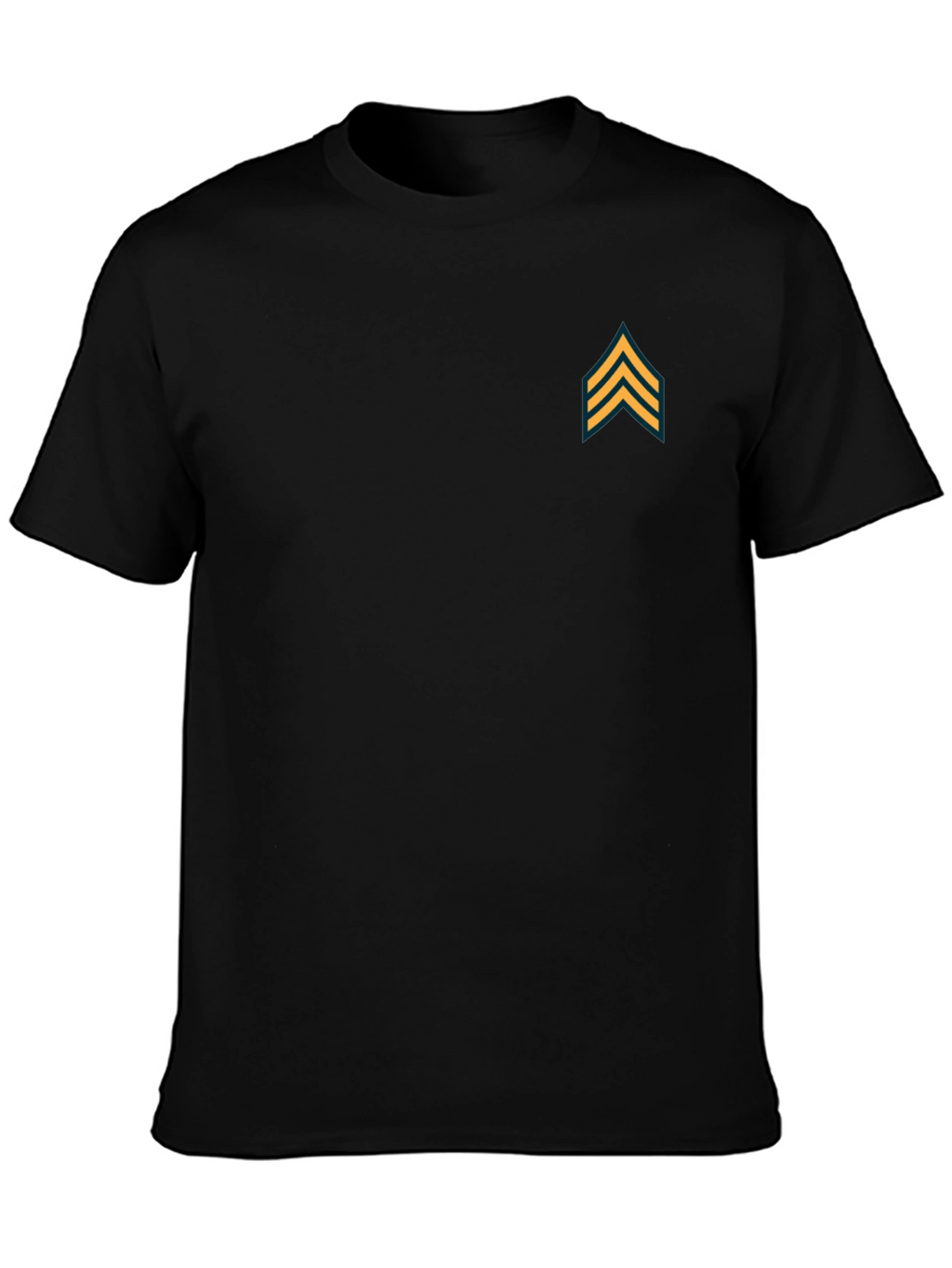 Rank Chevron Tee - Black