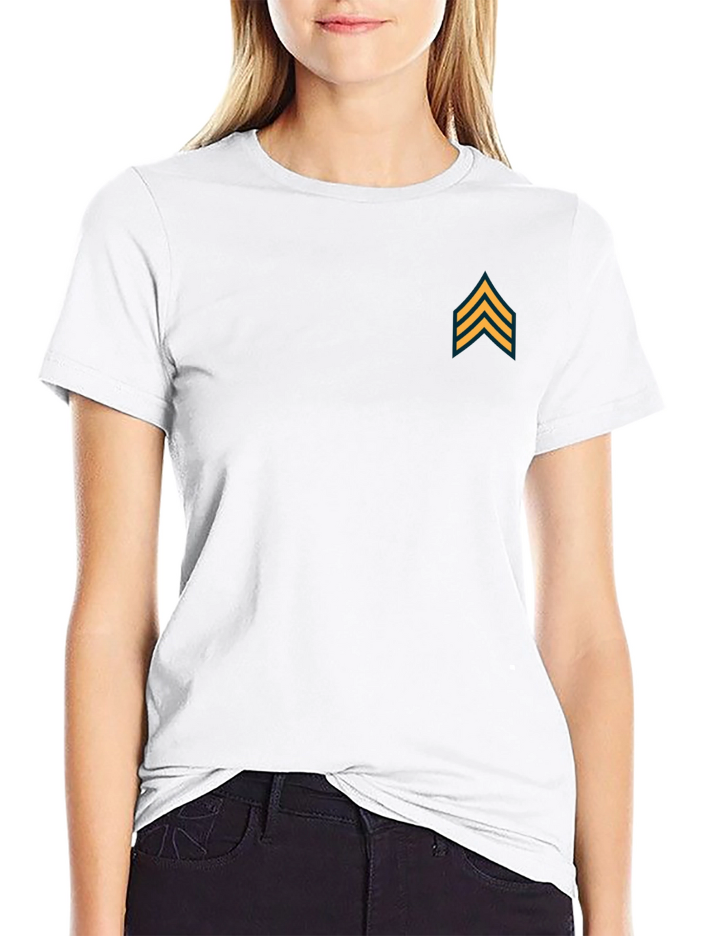 Rank Chevron Tee - Black