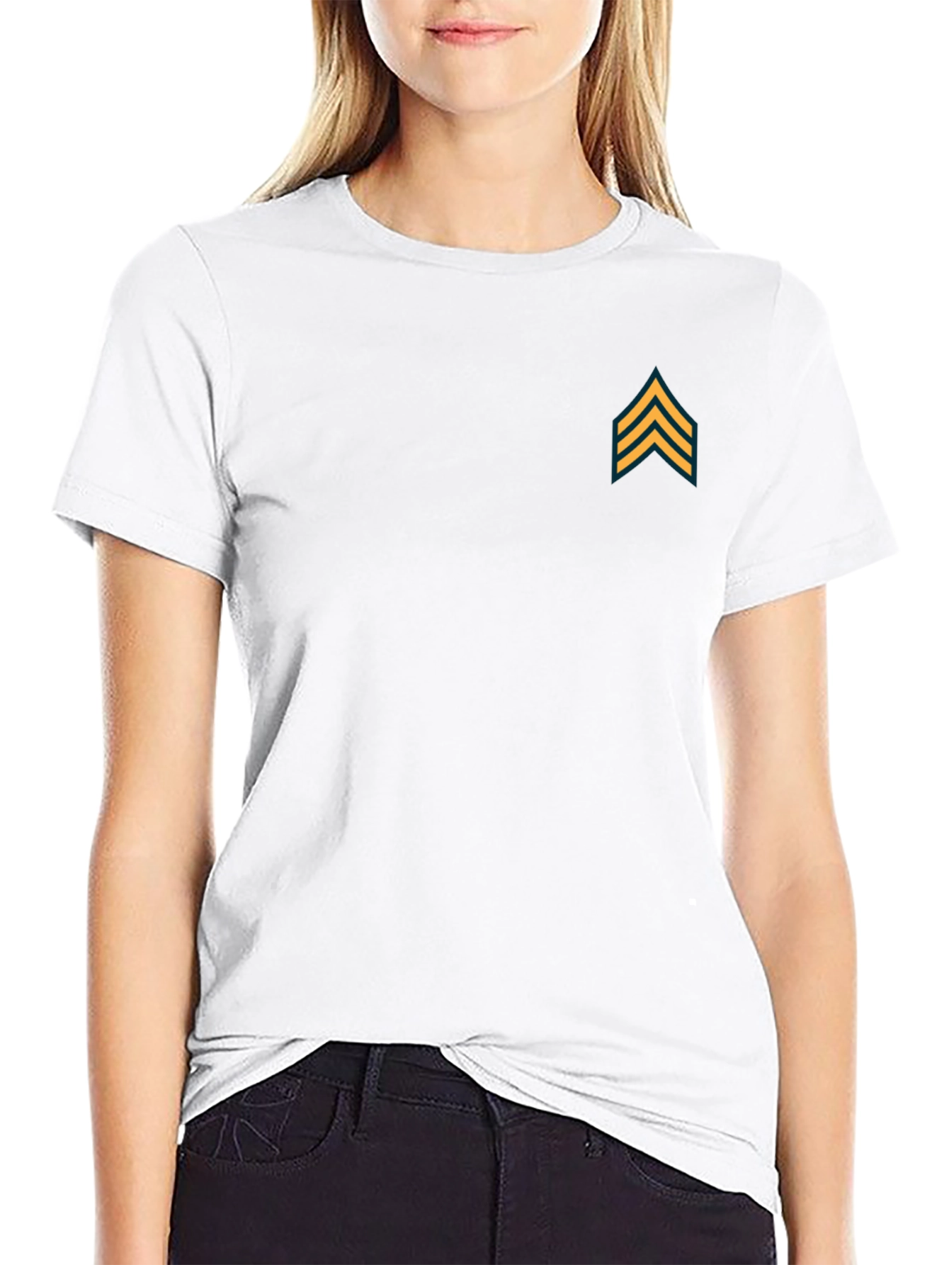Rank Chevron Tee - Black